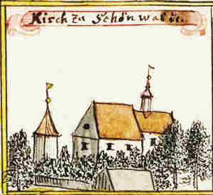 Kirch zu Schnwalde - Koci, widok oglny